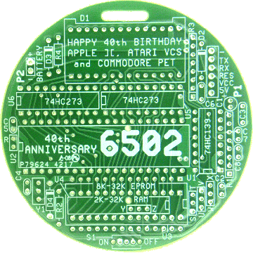 VCFMW 6502 badge front