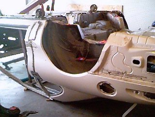 Lincoln body, shortened and upside down for molding