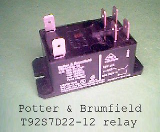 Potter and Brumfield T92S7D22-12 relay