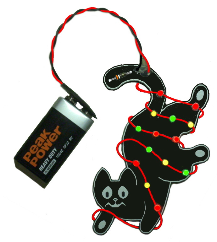 CATastrophe Cat Christmas ornament