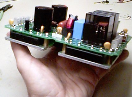 Battery Balancer Power+DC/DC Board, side view