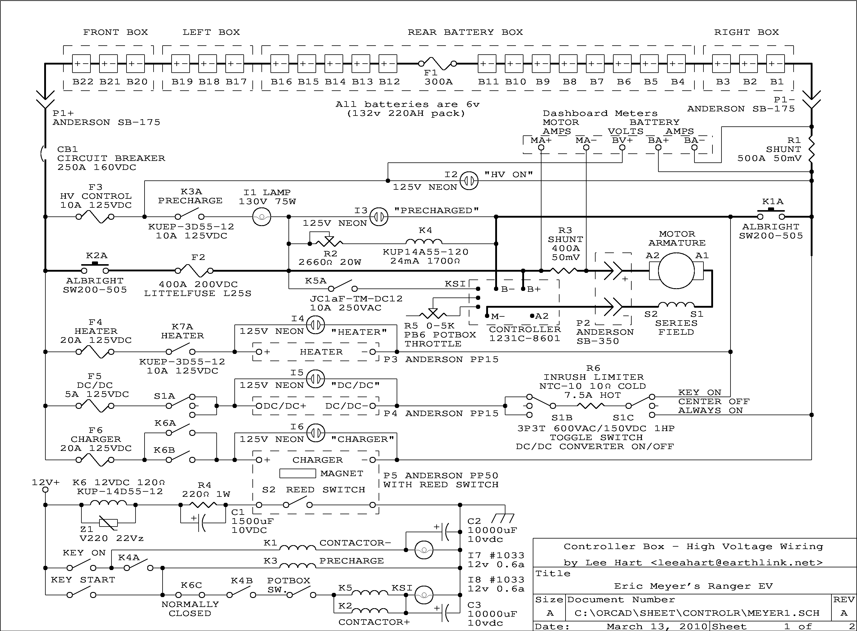 Curtis 1231C EV Controller Wiring Diagram