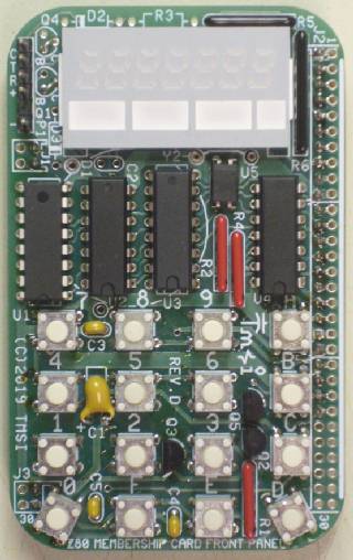 Z80 Membership Card Front Panel